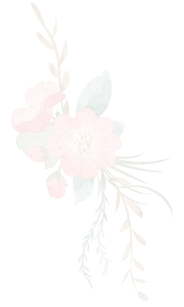 Pink floral arrangement on black background.